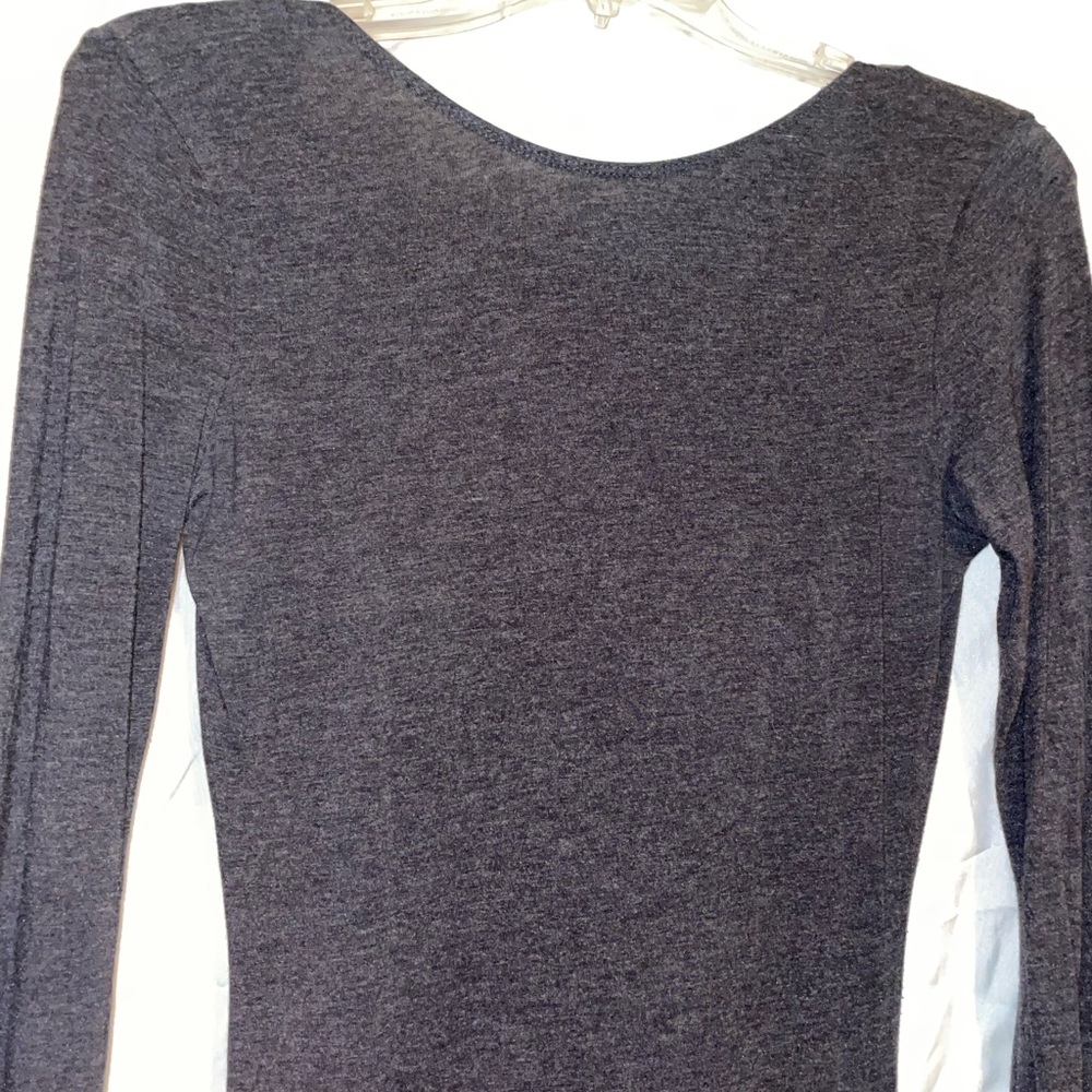 H&M Low Back Long Sleeve Maxi Dress.